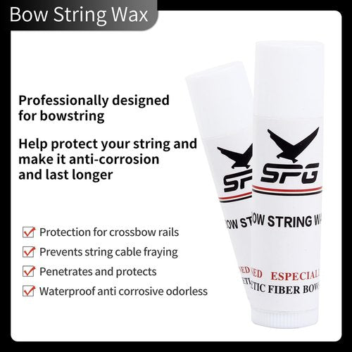 Archery 6Pcs Bow String Wax - Waterproof Rail Lube for Crossbow & Recurve Bow Maintenance
