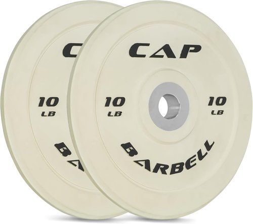 CAP Barbell Rubber Olympic Bumper Plate - Durable Weightlifting Disc | Multiple Colors Available