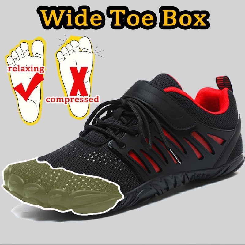 MIFAWA Barefoot Shoes - Men's Wide Toe Box Zero Drop Water Shoes for Gym & Hiking | Minimalist Design