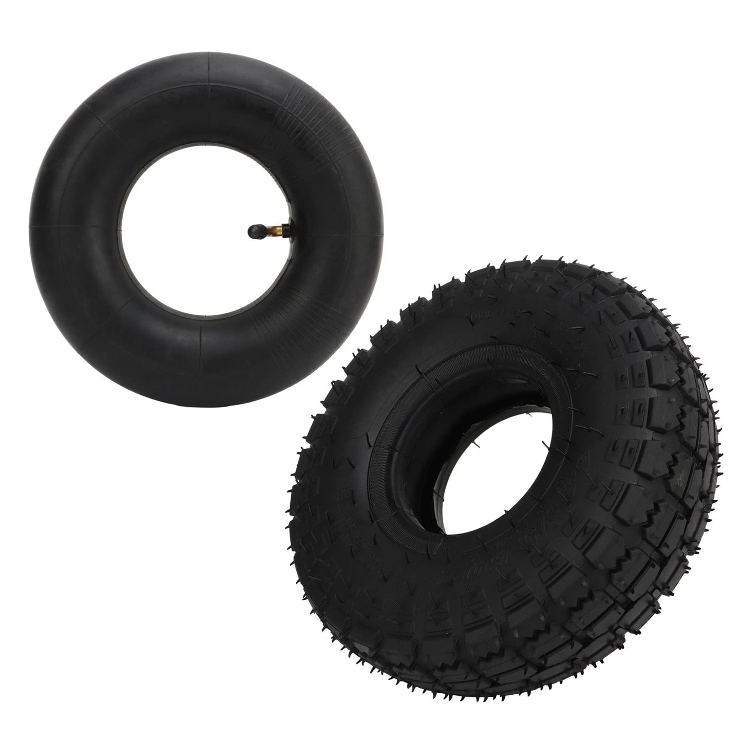 Scooter Tire Set, 4.10 3.50 4 Replacement Tires Electric Scooter Rubber Crush Elastic for Electric Scooter