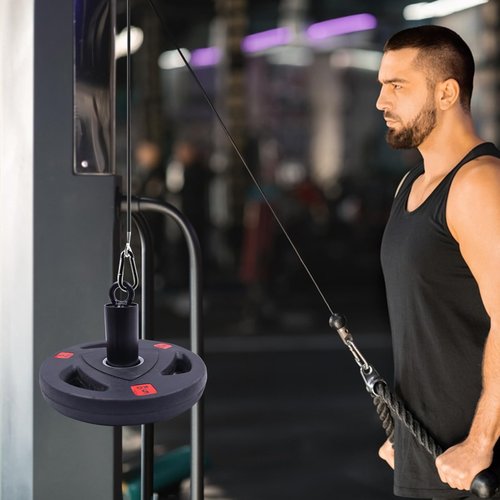 J Bryant Fitness 4.7 inch Length 2 inch Loading Pin LAT Pulley System Pulley Cable Machine Attachment Garage Gym Home Gym Workout Equipments Cable Machine Attachment Fit 2 inch Olympic Weight Plate