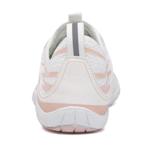 Teuivhy Hike Barefoot Shoes Women Men Breathable & Non-Slip Athletic Footwear Wide Toe Water Shoes White