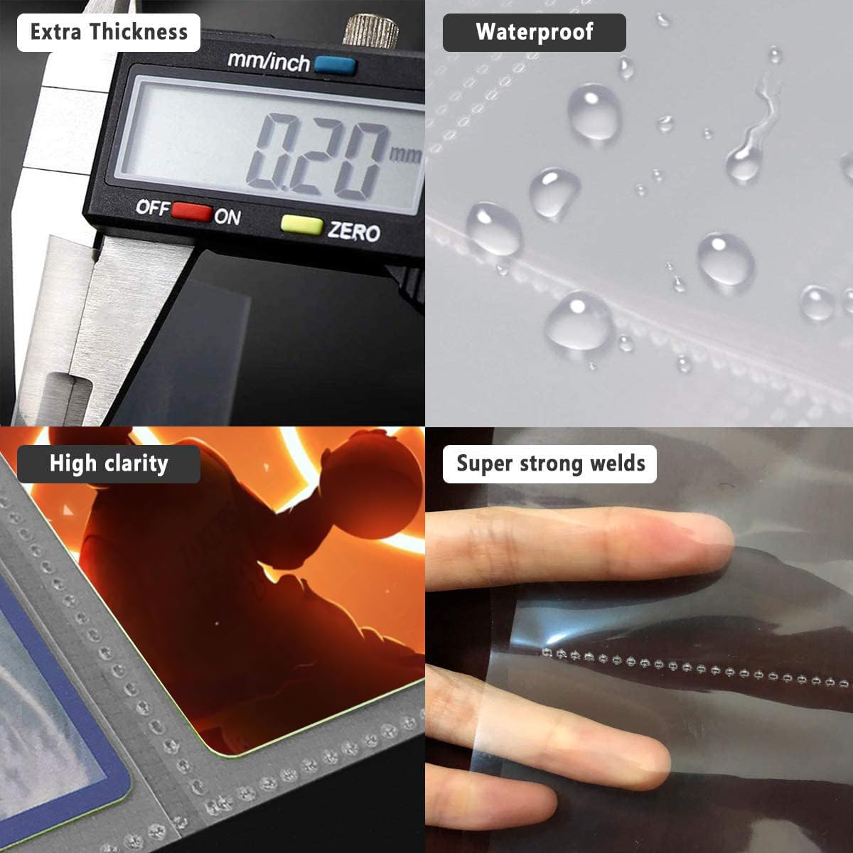 WOT 9-Pocket Trading Card Sleeves - 1440 Double-Sided Clear Page Protectors for Sports & Game Cards