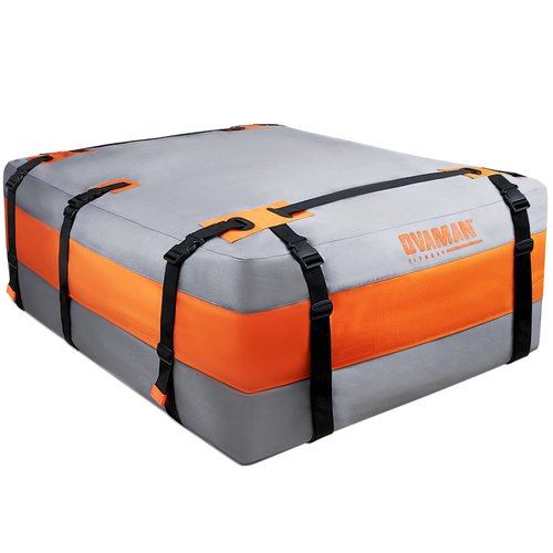 Car Rooftop Cargo Carrier Bag – 23 Cubic Feet Waterproof Heavy Duty 900D Roof Bag for All Vehicles SUV with/Without Roof Rack, Car Storage Bag with Anti-Slip Mat, 6 Hooks & Luggage Lock