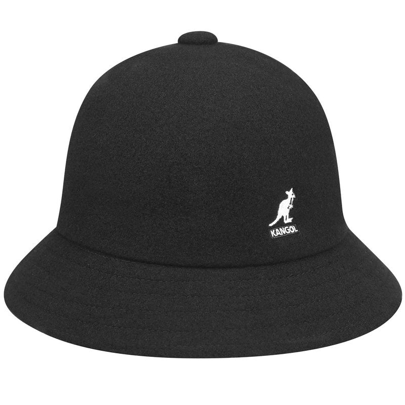 Kangol Wool Casual Bucket Hat for Women and Men, Large, Black