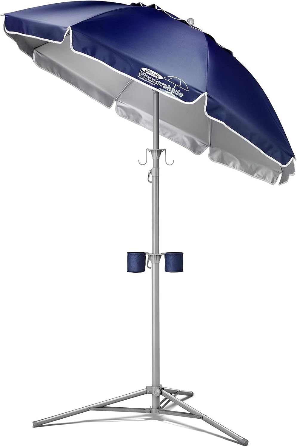 Wondershade Ultimate Portable Sun Shade Umbrella - Lightweight Adjustable Patio & Beach Umbrella (Navy)