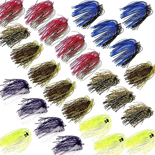 Silicone Jig Skirts Fishing Lures 50 Strands Bass Jigs Spinnerbait