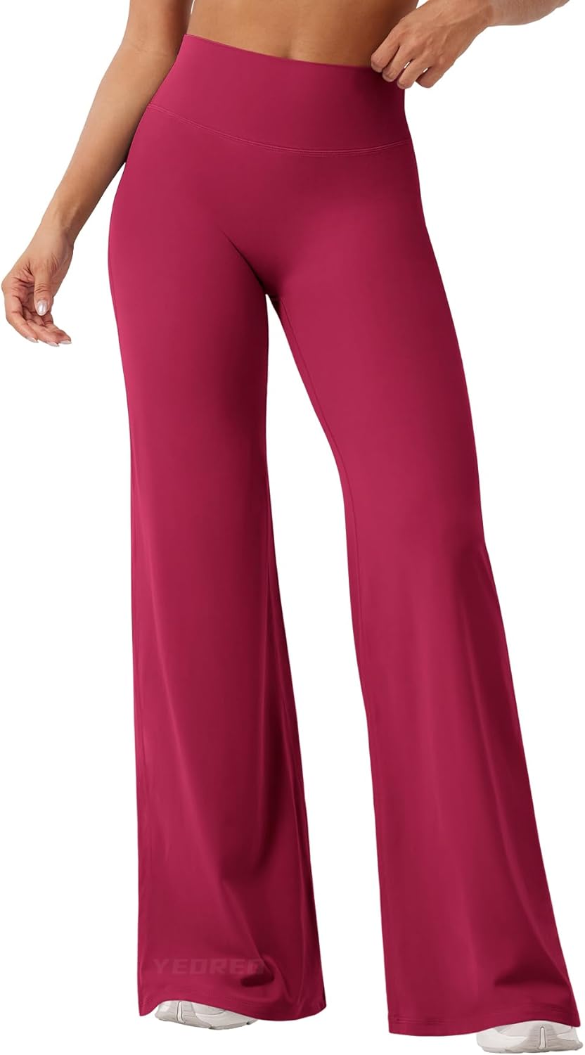 YEOREO High Waist Workout Leggings - No Front Seam, Buttery Soft, Available in 29"/31.5"/33"/35" Sizes