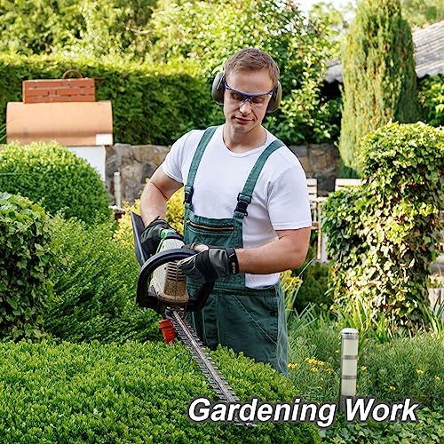 KAYGO Work Gloves For Men, KG125M Mechanic Utility Work Gloves for All Purpose, Excellent Grip, Heavy Duty, Improved Dexterity, Touch Screen,Large,3 Pair