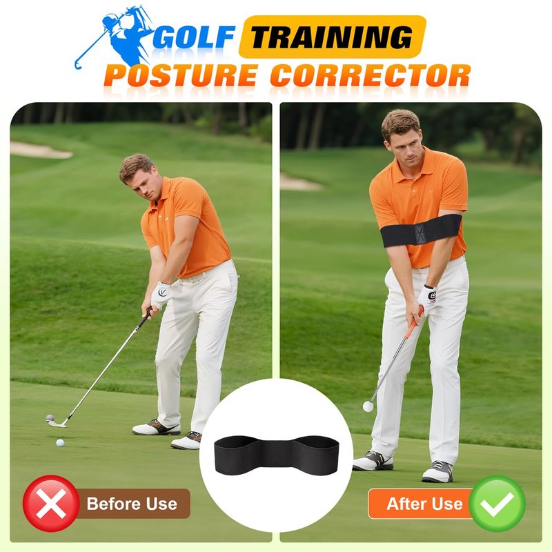 Zanthoxa Retractable Golf Swing Training Aid, Right-Handed Tempo Stick Golf, Golf Click Stick & Retractable Golf Swing Trainer Enhance Swing Rhythm, Grip Strength & Speed for Beginner Golfers