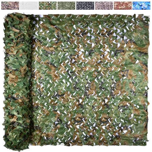 Camouflage Netting Roll - Lightweight, Tear-Resistant Camo Tarp for Hunting, Camping, and Decorations