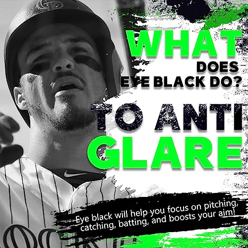 Eye Black Stick - Anti-Glare, Sweat-Proof, Long Lasting - Black