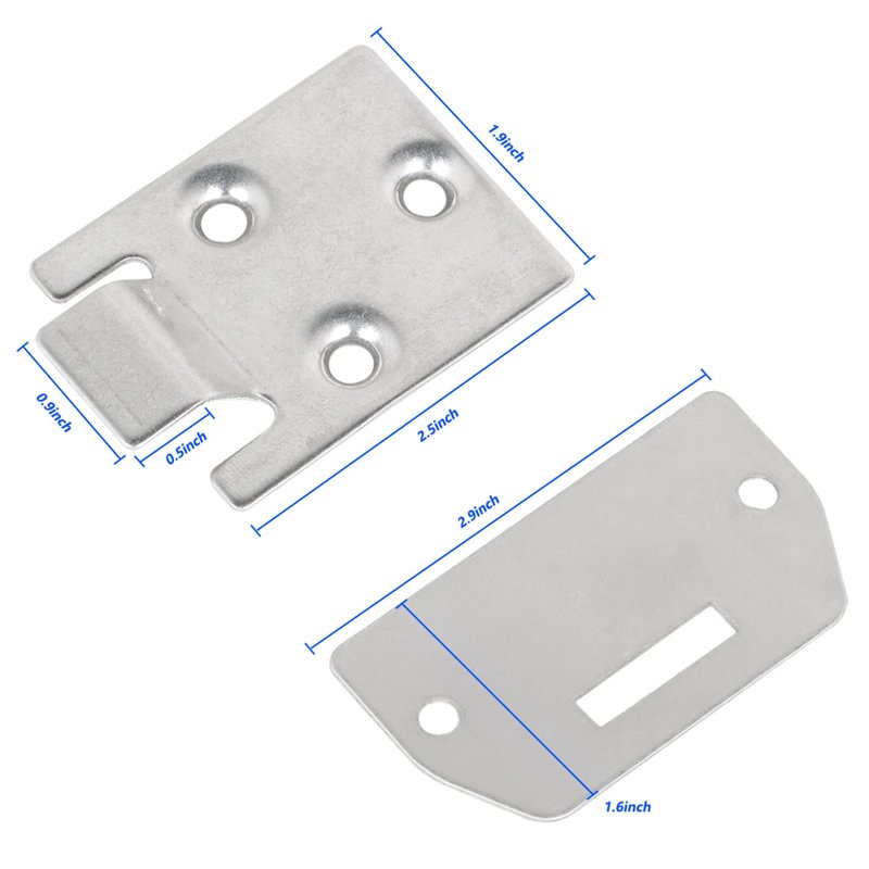 waltyotur 2 Set Golf Cart Seat Bottom Hinge and Plate 71610-G01 71609-G01 Replacement for EZGO Medalist TXT Models 1995-Up