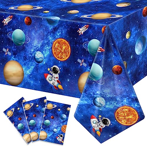 3 Pack Space Tablecloth Outer Themed Birthday Party Supplies