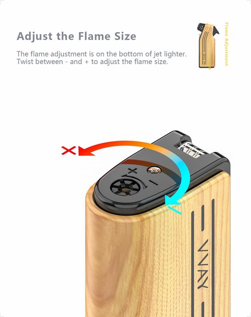 Pipe Lighter, Pipe Lighter for Smoking Tobacco, Butane Refillable