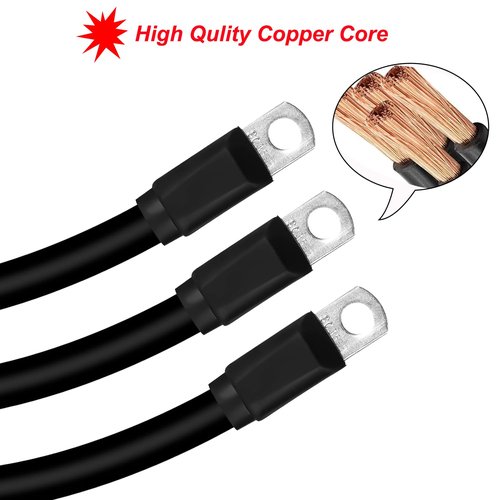 pakmee Golf Cart Battery Cable Wiring Kit for Club Car DS & Precedent 1994 Up 48 Volt 36 Volt, 7 PC 4 Gauge AC/DC Wire Golf Cart Heavy Duty Battery Cable Set