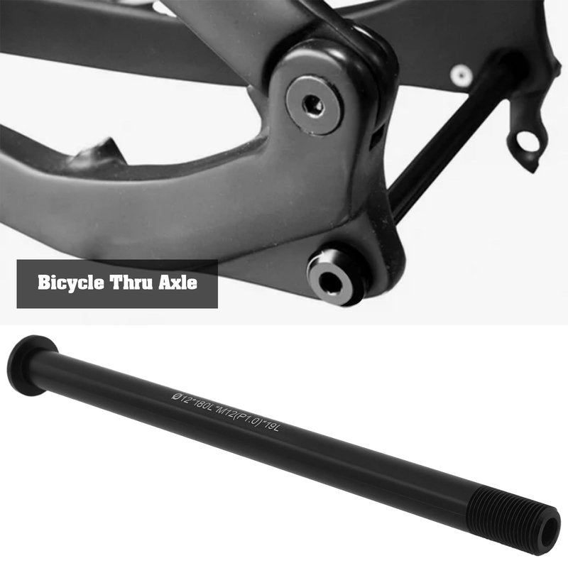 Briny River 1PC Bicycle Thru Axle ?12 * 180L*M12(P1.0)*19 Compatible with Vitus Aluminum Alloy Quick Release Axle Skewer Lever Bicycle Accessories