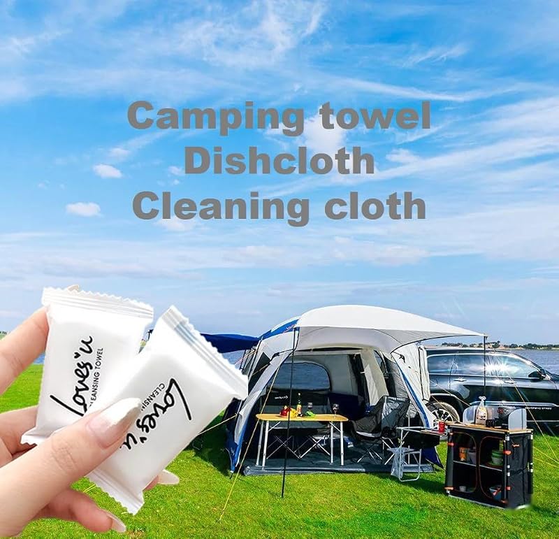 Compressed Travel Washcloths - Premium Disposable Towels for Camping