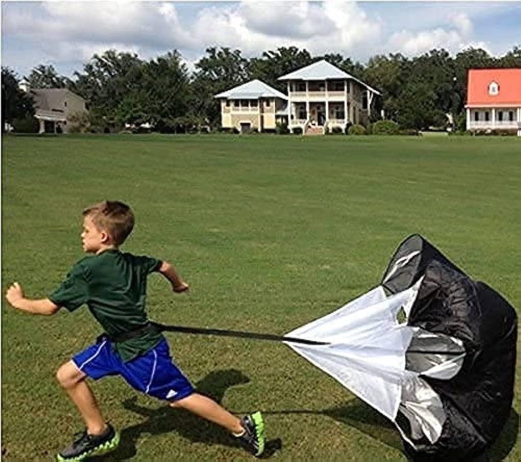 Skiennix Running Speed Training Parachute - 48-Inch Resistance Sprint Trainer for Kids