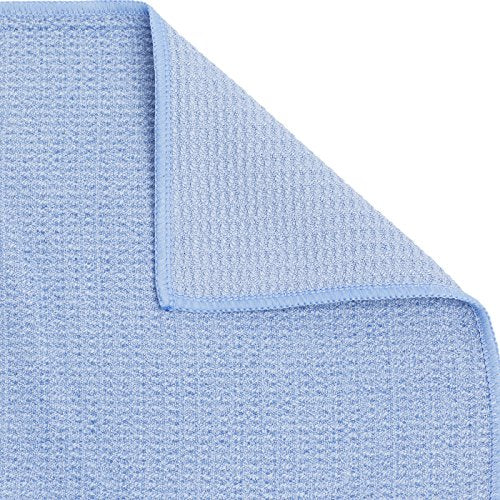 Yoga Towel - Mat-Sized Microfiber, Super Absorbent, Anti-Slip, 24" x 72" - Blue