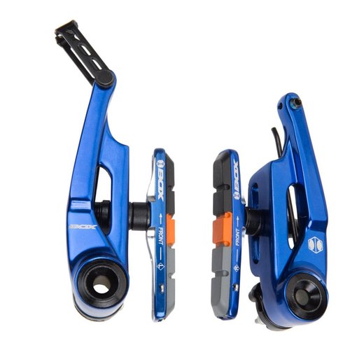 Box One 85 Millimeters Oversized BMX V Brake with Sealed Bearing Pivots, Flexible Cable Noodle, Cold Forged Arms & 2 Millimeters Allen Key Tensions Bolt, Gunmetal