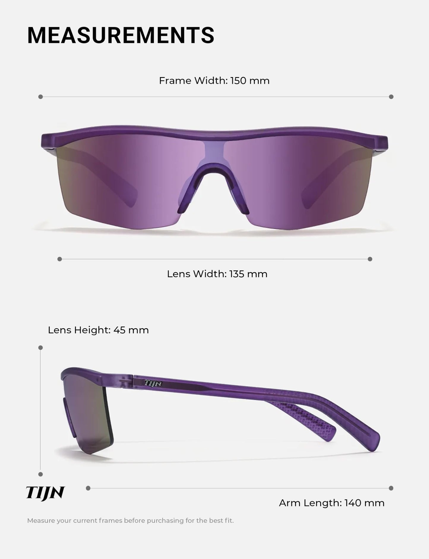 TIJN Anti-Slip Sports Sunglasses for Men Women, UV400 Running Baseball Cycling Golf Hiking Fishing Wrap Around Outdoor Glasses, Mechapulse