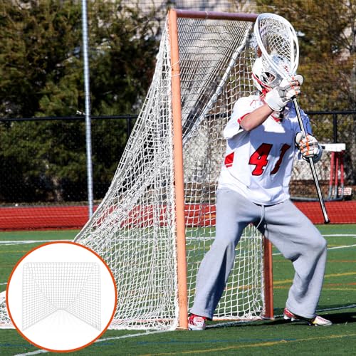 Lacrosse Goal Net Replacement - 6' x 6' & 6' x 7' - White Net 3mm