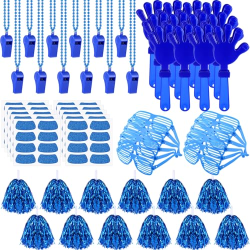 Realspring Blue School Spirit Accessories Pack 148 pcs for Sports & Events