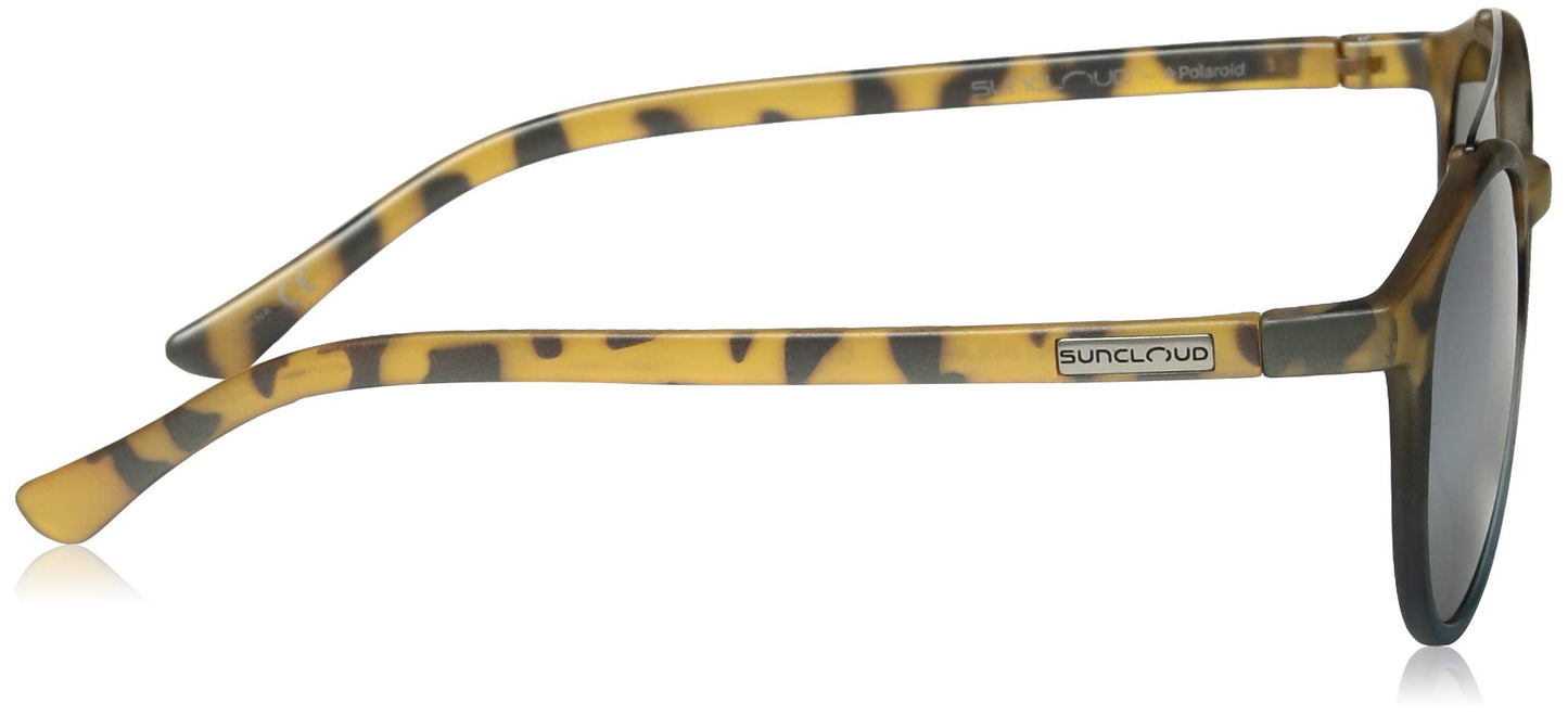 Suncloud Belmont Polarized Sunglasses, Matte Tortoise Blue Fade / Polarized Silver Mirror, One Size