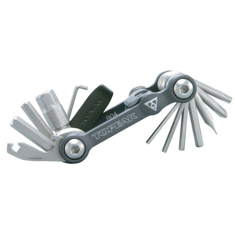 Topeak Mini 18+ Multi-Tool – Lightweight 20-Function Compact Bicycle Repair Kit with Chain Tool, Tire Levers, Spoke Wrenches, and Neoprene Carry Case