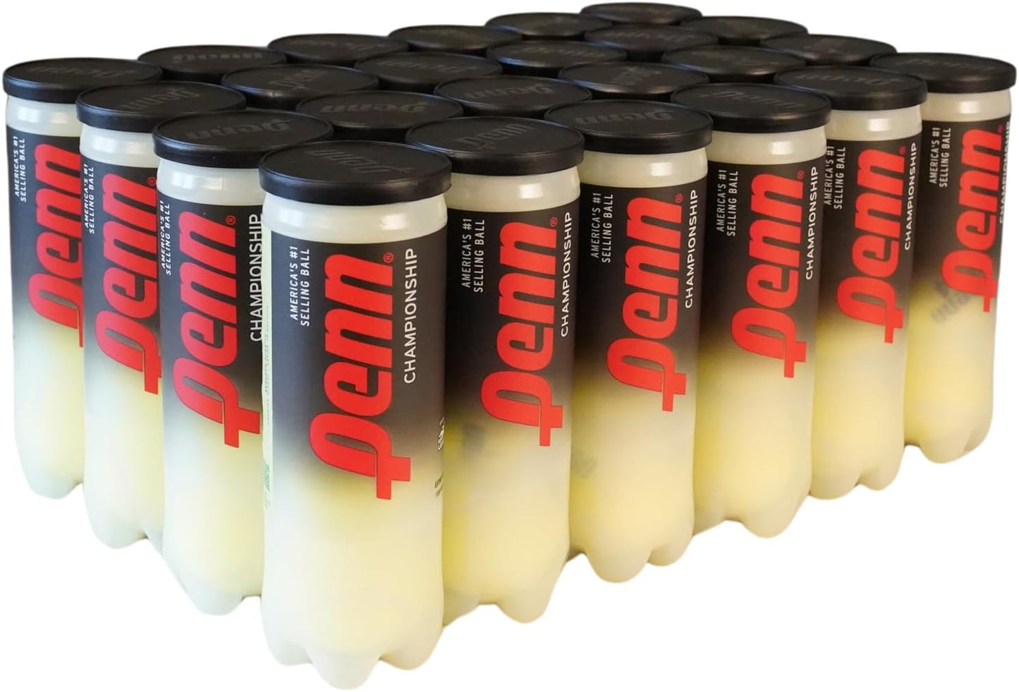 Penn Championship Tennis Balls - Extra Duty Felt Pressurized | 24 Cans, 72 Balls for Optimal Performance