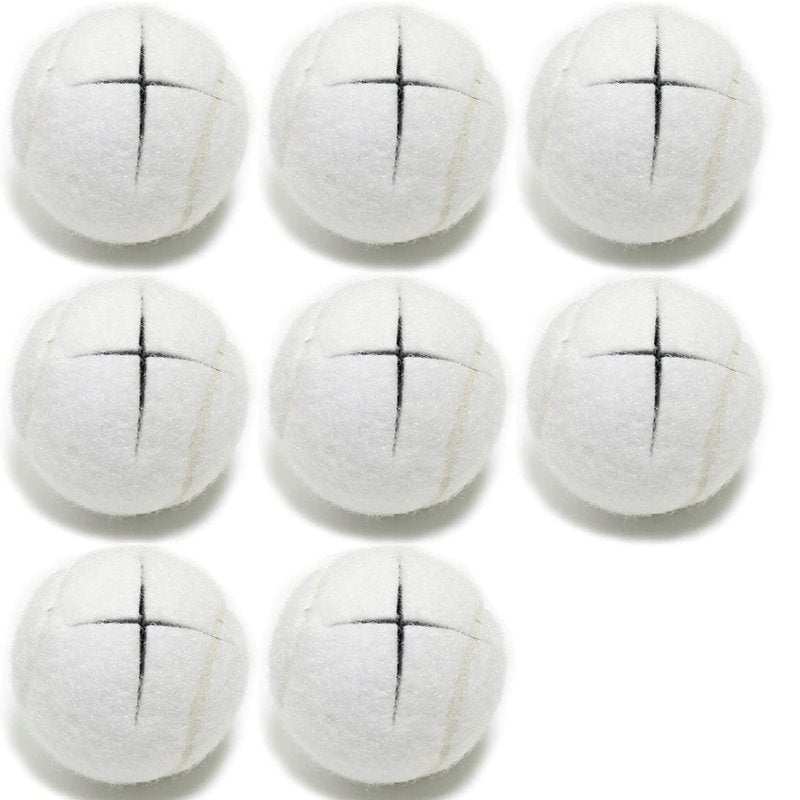 URBEST 8PCS Precut Walker Tennis Balls for Furniture Legs and Floor Protection (White)
