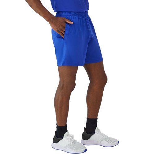 Hanes Men's Moves Performance, Athletic Moisture-Wicking Shorts with Pockets, 6”, DEEP Royal, Medium