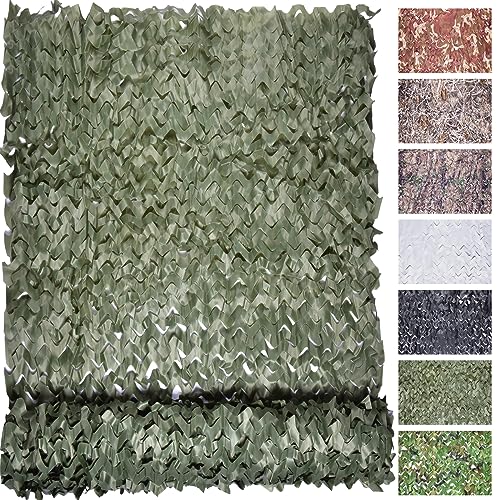 Camouflage Netting - Dark Green, 4.9ft x 6.5ft - Lightweight Tarp for Hunting & Camping
