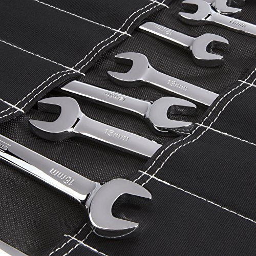 Dickies Large Wrench/Screwdriver Organizer Roll for Mechanics, 23 Tool Pockets, Durable Canvas Construction, 26 in. x 14.25 in. Unrolled, Black