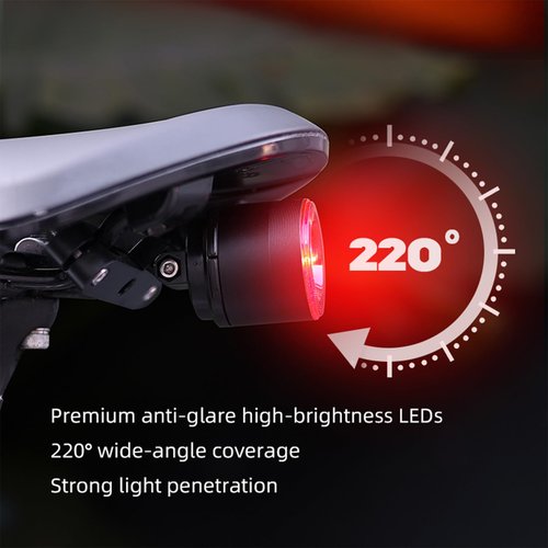 Bicycle Tail Light Rechargeable Waterproof, Sport LED Rear Bike Light, Red High Intensity Bicycle Taillight, Auto On/Off Rear Road Cycling Lights for Night Riding Safety Warning