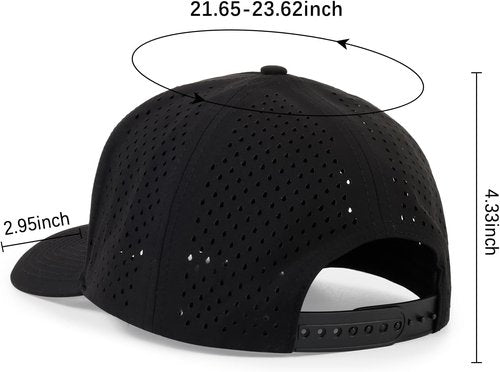 HH HOFNEN Quick Dry Baseball Cap - Mesh Snapback Hat for Sun & Rain Protection | Unisex Design