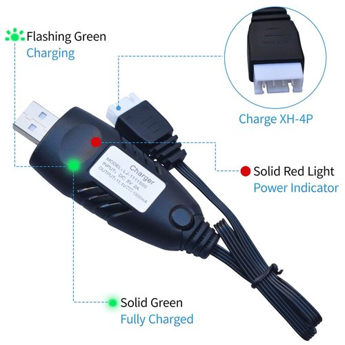 funkawa Water Bead Gel Ball Blaster 11.1V 2500mAh [Capacity and Discharge Upgraded ] Rechargeable Battery XT30 Plug with Charging Cable, Airsoft Battery 11.1V for Airsoft Gun Gel Ball Blaster(1-Pack)