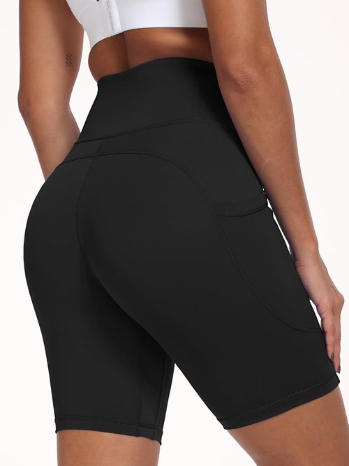CADMUS High Waist Yoga Shorts - Naked Feeling Workout Biker Shorts for Women | 3'' to 8'' Sizes