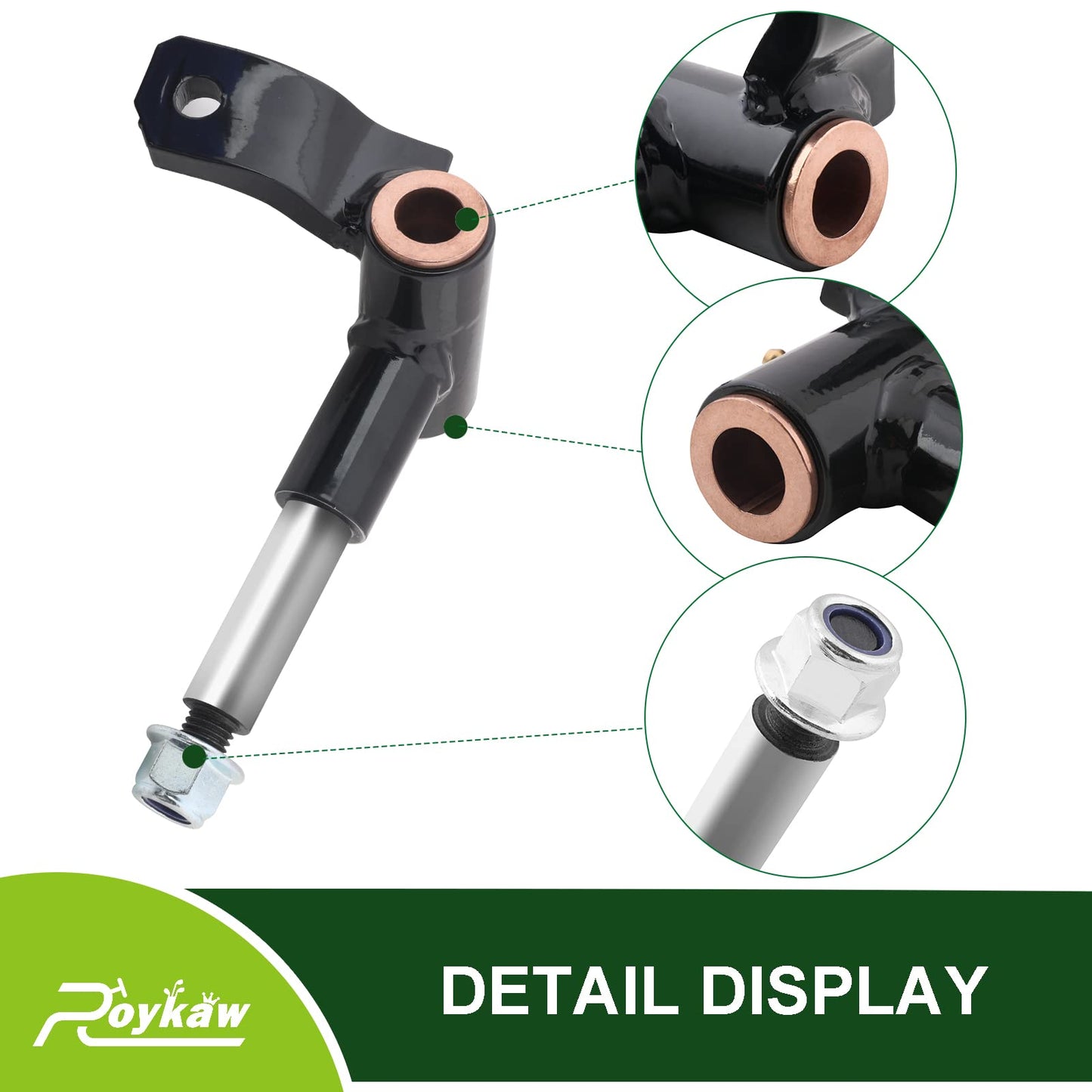 Roykaw Golf Cart Spindle Assembly for Club Car Precedent 2004-up Gas and Electric Models, Driver Side, Replaces OEM # 1022879-01, 1036387-01