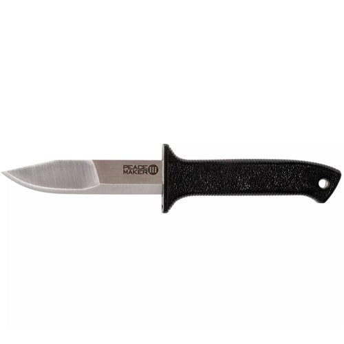 Cold Steel Peace Maker III 4" Fixed Blade 4116 Stainless Steel Clip Point Tactical Outdoor Knife, 4.5" Kray-Ex Handle, Secure-Ex Sheath w/Belt Clip