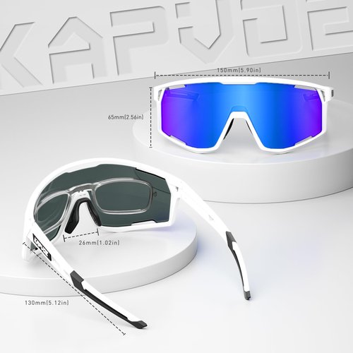 KAPVOE Baseball Glasses Polarized Cycling Glasses for Men Women Sports Sunglasses UV400 Protection for Running MTB Golf K180