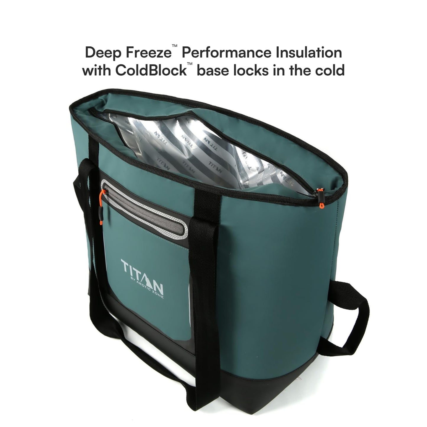 Titan by Arctic Zone 30 Can Cooler Tote with Strap, Jungle Hunt
