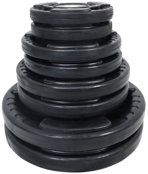 BalanceFrom Cast Iron Olympic 2-Inch Plate Weight Plate for Strength Training and Weightlifting, Multiple Packages 2INRC-85SET