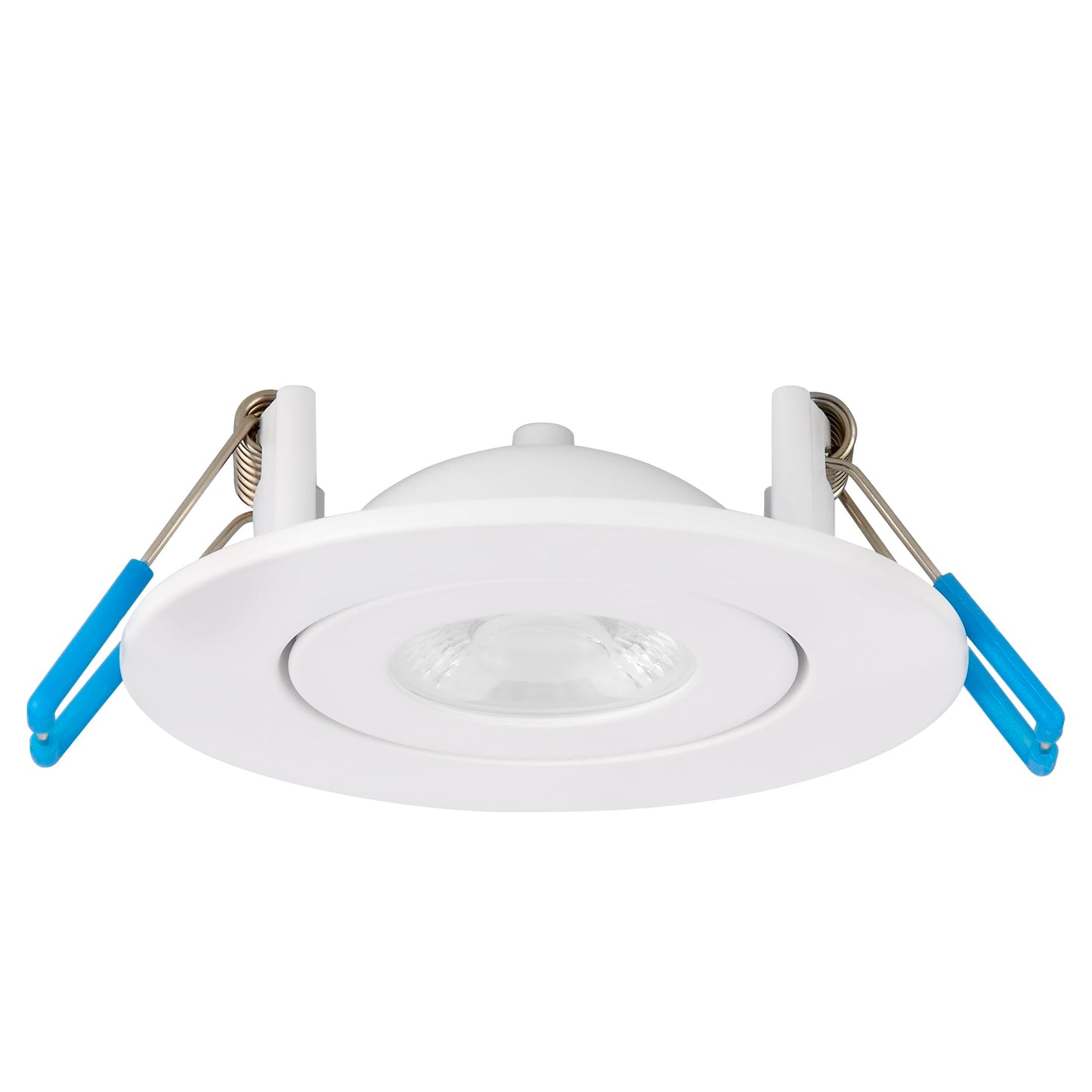 Maxxima 2 in. Rotatable Ultra-Thin Recessed LED Floating Gimbal Downlight, 400 Lumens, 5 CCT Selectable 2700K/3000K/3500K/4000K/5000K, Dimmable, 90 CRI, IC Rated, Canless, Junction Box Included