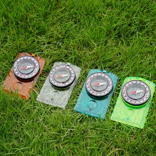 Multifunctional Waterproof Outdoor Compass with Ruler & Lanyard