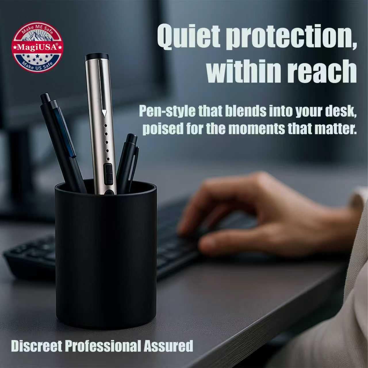 Tazer Pen Stun Gun - 40,000,000 Volts Self Defense Device for Men & Women | USB Rechargeable, Durable Design