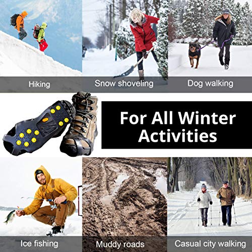 Ice Snow Traction Cleats - X-Large Lightweight Crampon Grippers