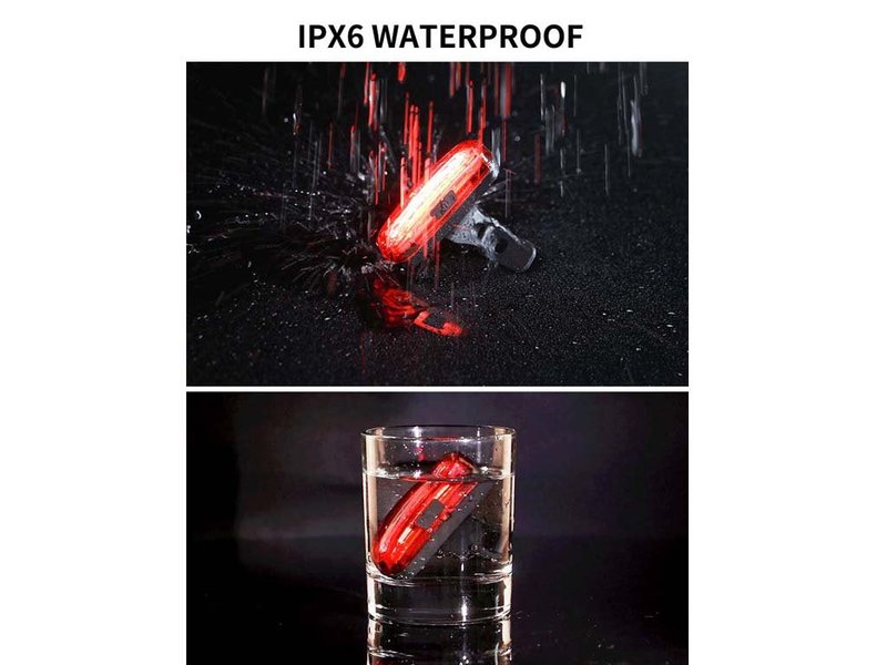 USB Rechargeable Bicycle Led Light Rear,Safety Cycling 3colors Super Bright Taillights Lightweight,IPX6 Waterproof Long Run-time,Shock-Resistant 1-Pack