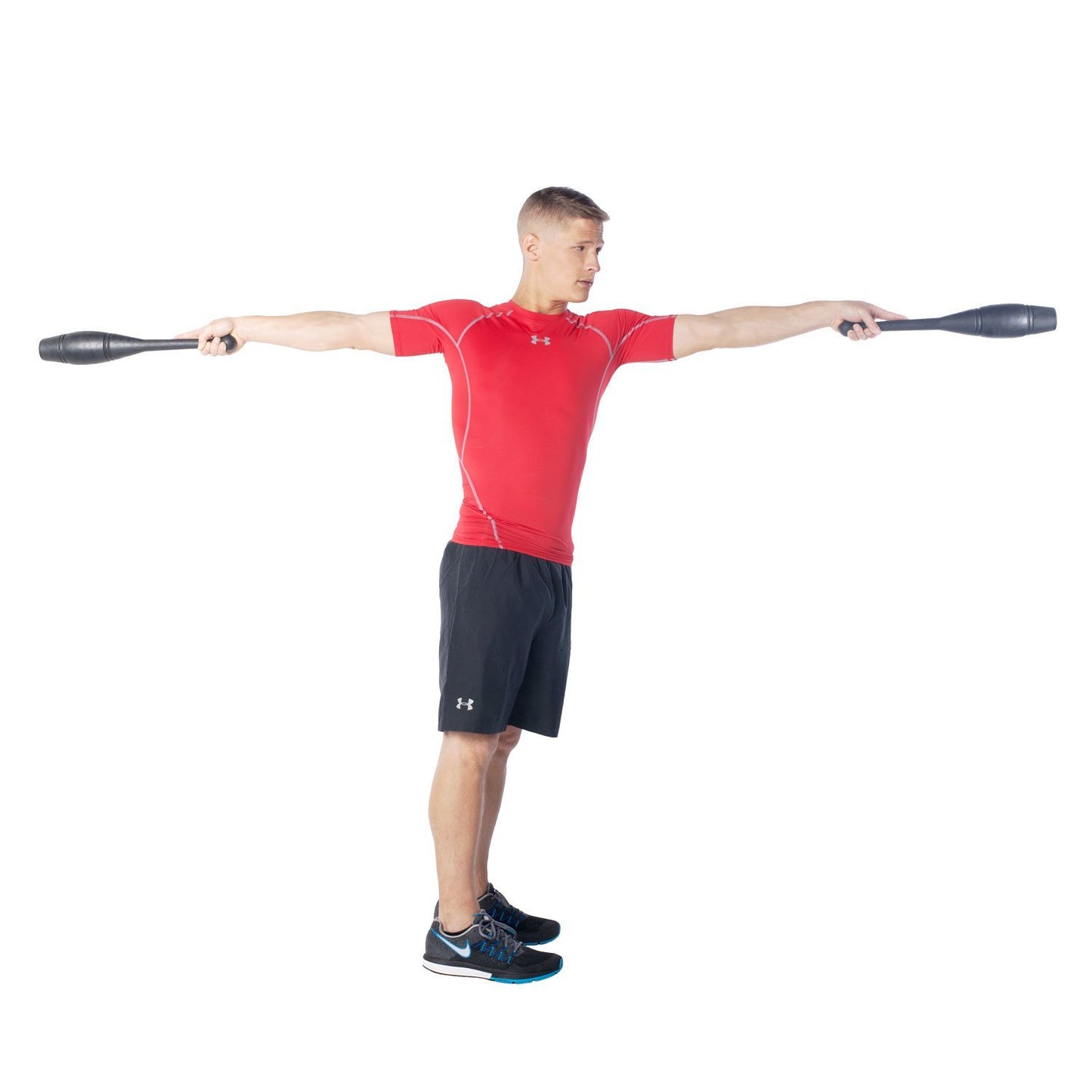 Ultimate Body Press Indian Clubs - 1lb, 2lb and 3lbs Pairs